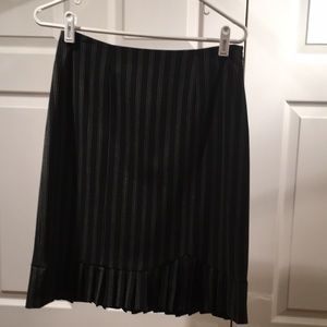 INC Black pinstripe skirt